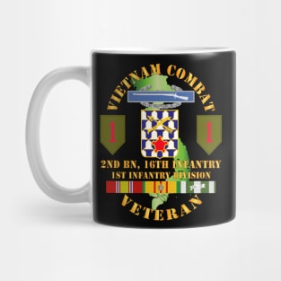 Vietnam Combat Infantry Veteran w 2nd Bn 16th Inf 1st Inf Div SSI Mug